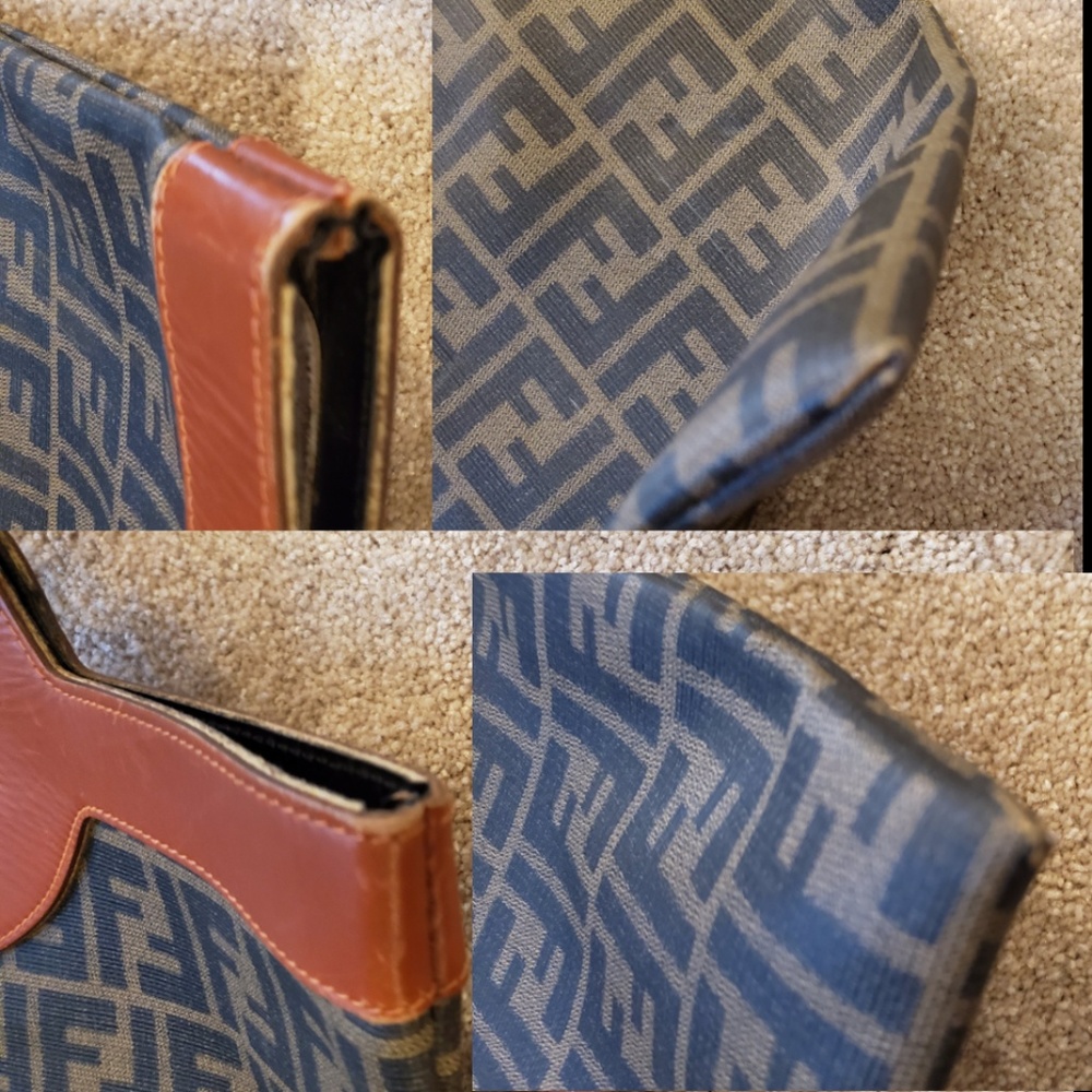 Zucca Fendi Shopper Tote Handbag Purse - Picture 5 of 8